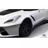 2014-2019 Chevrolet Corvette C7 Duraflex Gran Veloce Wide Body Front Fender Flares- 2 Piece - Image 2