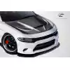 2015-2023 Dodge Charger Carbon Creations Dritech Hellcat Look Hood - 1 Piece - Image 2