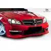 2012-2014 Mercedes C Class W204 Duraflex L Sport Front Lip Spoiler - 1 Piece (AMG Sports Bumper only) - Image 2