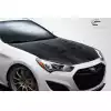 2013-2016 Hyundai Genesis Coupe 2DR Carbon Creations DriTech TS-1 Hood - 1 Piece - Image 2