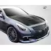 2007-2013 Infiniti G Sedan G25 G35 G37 / 2015 Q40 Carbon Creations DriTech TS-1 Hood - 1 Piece - Image 2