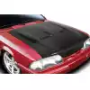 1987-1993 Ford Mustang Carbon Creations Heat Extractor Hood - 1 Piece - Image 2