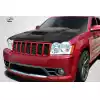 2005-2010 Jeep Grand Cherokee Carbon Creations DriTech Hellcat look Hood - 1 Piece - Image 2