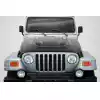 1997-2006 Jeep Wrangler Carbon Creations DriTech Power Dome Hood - 1 Piece - Image 1