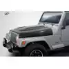 1997-2006 Jeep Wrangler Carbon Creations DriTech Power Dome Hood - 1 Piece - Image 2