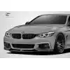 2014-2020 BMW 4 Series F32 Carbon Creations DriTech M Performance Look Front Spoiler Splitters - 3 Piece (S) - Image 2