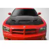 2006-2010 Dodge Charger Carbon Creations DriTech Hellcat Look Hood - 1 Piece - Image 1