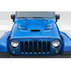 2007-2018 Jeep Wrangler Duraflex Viper Look Hood - 1 Piece - Image 1