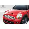 2007-2013 Mini Cooper Hatchback R56 Clubman R55 2009-2015 Cooper convertible R57 2012-2015 Cooper Coupe / Roadster R58 R59 Duraflex Racer Hood - 1 Piece - Image 2