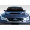 2008-2011 Subaru Impreza 2008-2014 WRX STI Duraflex VR-S Hood - 1 Piece - Image 1