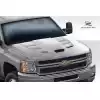 2007-2013 Chevrolet Silverado Duraflex Viper Look Hood - 1 Piece - Image 3