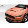 2015-2017 Ford Mustang Duraflex CVX V2 Hood - 1 Piece - Image 2