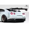 2009-2016 Nissan GT-R R35 Duraflex LBW Rear Diffuser / Splitters - 3 Piece - Image 2