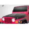 1997-2006 Jeep Wrangler Carbon Creations Heat Reduction Hood (fits all models without highline fenders) - 1 Piece - Image 2