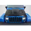 2007-2018 Jeep Wrangler Carbon Creations Viper Look Hood - 1 Piece - Image 1