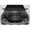 2003-2006 Mitsubishi Lancer Evolution 8 9 Carbon Creations DriTech VT-X Hood - 1 Piece - Image 1