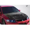 2003-2006 Mitsubishi Lancer Evolution 8 9 Carbon Creations DriTech VT-X Hood - 1 Piece - Image 2