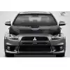 2008-2017 Mitsubishi Lancer / Lancer Evolution 10 Lancer Carbon Creations DriTech Race Hood - 1 Piece - Image 2