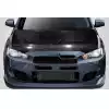 2008-2017 Mitsubishi Lancer / Lancer Evolution 10 Lancer Carbon Creations DriTech Race Hood - 1 Piece - Image 1