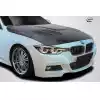 2012-2018 BMW 3 Series F30 / 2014-2020 4 Series F32 Carbon Creations GTR Hood - 1 Piece - Image 2