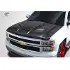 2014-2015 Chevrolet Silverado Carbon Creations Viper Look Hood - 1 Piece - Image 2