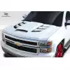 2014-2015 Chevrolet Silverado Duraflex Viper Look Hood - 1 Piece - Image 3