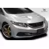 2012-2015 Honda Civic 4DR Duraflex TS-1 Hood - 1 Piece - Image 2