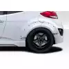 2012-2017 Hyundai Veloster Turbo Duraflex Envision Rear Fender Flares - 4 Piece - Image 1