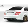 2008-2011 Mercedes C Class / C63 W204 Duraflex Super Fin Rear Diffuser - 1 Piece ( fits AMG Bumper only ) - Image 2