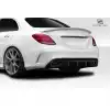 2015-2021 Mercedes C Class W205 Duraflex C63 Look Rear Diffuser - 1 Piece ( For AMG Bumper only) (S) - Image 2