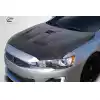 2008-2017 Mitsubishi Lancer / Lancer Evolution 10 Carbon Creations D Spec Hood - 1 Piece - Image 2