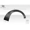 Universal Duraflex Slider V1 2.7" Fender Flares - 2 Piece - Image 6