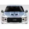 Universal Duraflex Feed Dual Ram Air Hood Scoop - 1 Piece - Image 1