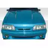 1987-1993 Ford Mustang Duraflex 4 Inch Cowl Hood - 1 Piece - Image 1