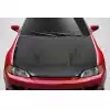 1992-1995 Honda Civic 2DR / HB Carbon Creations Vader Hood - 1 Piece - Image 1