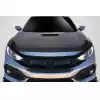 2017-2021 Honda Civic Type R Carbon Creations OEM Look Hood - 1 Piece - Image 1