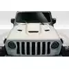 2019-2023 Jeep Wrangler JL Gladiator JT Duraflex Hellcat Look Hood - 1 Piece - Image 1