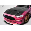 2018-2023 Ford Mustang Carbon Creations CVX Hood - 1 Piece - Image 2