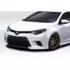 2014-2016 Toyota Corolla Duraflex Zeta Front Lip Under Spoiler ( base model only ) - 3 Piece - Image 2