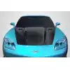 2005-2013 Chevrolet Corvette C6 Carbon Creations RKSV Hood - 1 Piece - Image 1