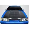 1987-1993 Ford Mustang Carbon Creations GT500 V2 Hood - 1 Piece - Image 1