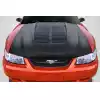 1999-2004 Ford Mustang Carbon Creations GT500 V2 Hood - 1 Piece - Image 1