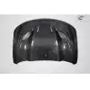 2011-2022 Jeep Grand Cherokee Carbon Creations Hellcat Look Hood - 1 Piece - Image 4