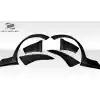 2008-2011 Subaru Impreza 2008-2010 Impreza WRX 4DR 5DR Duraflex MSR Rear Fender Flares - 6 Piece - Image 3