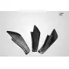 2013-2020 Scion FR-S Toyota 86 Subaru BRZ Carbon Creations GT500 V3 Rear Bumper Canards - 6 Piece - Image 6