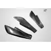 2013-2020 Scion FR-S Toyota 86 Subaru BRZ Carbon Creations GT500 V3 Rear Bumper Canards - 6 Piece - Image 7