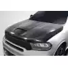 2011-2023 Dodge Durango Carbon Creations SRT Look Hood - 1 Piece - Image 2