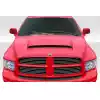 2002-2008 Dodge Ram 1500 2500 3500 Duraflex Demon Look Hood - 1 Piece - Image 1