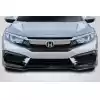 2016-2018 Honda Civic 2DR 4DR Carbon Creations Type M Front Lip Under Spoiler - 1 Piece - Image 1