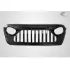 2019-2023 Jeep Wrangler JL Gladiator JT Carbon Creations Predator Grille - 1 Piece - Image 2